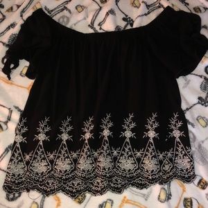 off the shoulder shirt